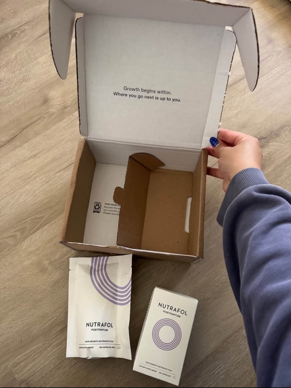 Nutrafol Postpartum Hair Growth Supplement – 2 month supply